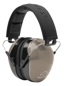 Walker constructs these passive earmuffs with blaze orange ear cups and a comfortable black headband with a sound dampening composite housing.